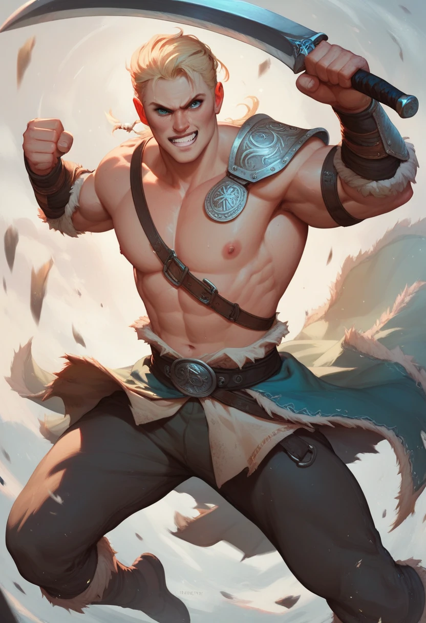 An anime-style being emerges from a glowing portal.
The being quickly turns to the side, as if waiting for something.
over the horizon, Thor's hammer appears (Mjolnir) flying quickly.
The being reaches out and stops the hammer.
He takes the hammer by the handle and watches carefully.
The being realizes that the hammer wants to follow a path and releases the hammer.
The being enters back into the portal, which closes soon after.