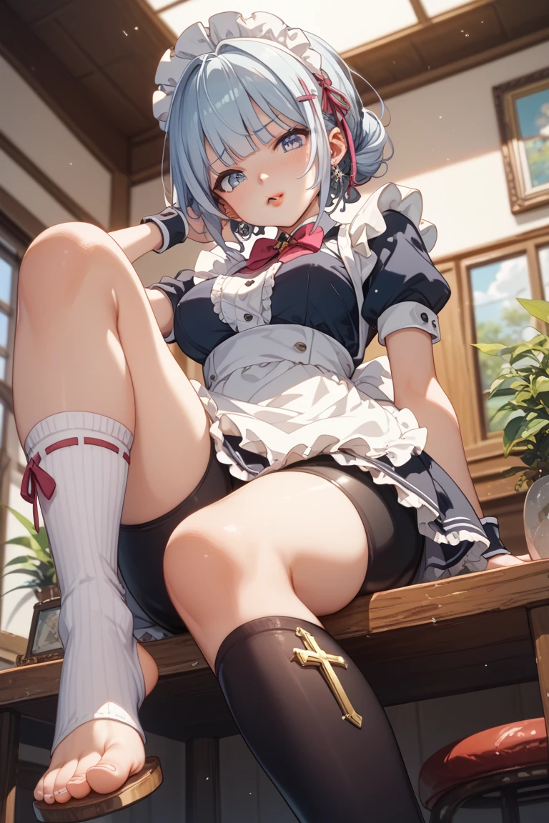 (BESTquality:1.2),(Super Resolution),(Cute Women),(Frilled Skirt),(Thin suspenders),(garter belt),(White knee socks),(DOUBLE hand behind head:1.3),(Photo session with dynamic poses with legs spread wide),(Maid Idol:1.3),(Public broadcast of squats:1.5),(Short hair),,(PINK Panties:1.2) ,(Skirt lift:1.2),(Fall and fall backwards:1.3),((Falling with legs wide open:1.3)),(Live broadcast in the park at night:1.3) ,(Slim body:1.3),(High twin tail hair:1.5),({ KMS Elbe (Azur Lane):1.3 })