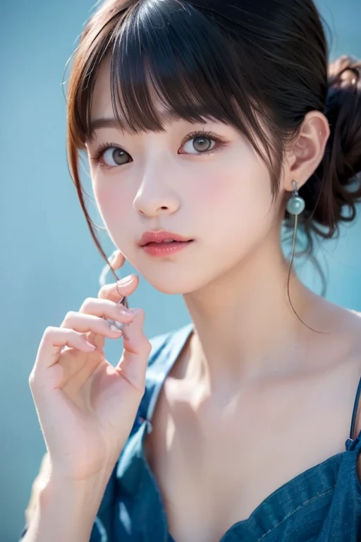 最high quality, masterpiece, High resolution, One Girl,whole body、dress,High heels,hair ornaments,necklace, jewelry,Beautiful Face,in addition_body, Tyndall effect,Realistic, Dark studio, Rim Light, Two-tone lighting,(Skin with attention to detail:1.2), 8K Ultra HD, Digital SLR, Soft lighting, high quality, Volumetric lighting, Frank, photograph, High resolution, 4K, 8k, Bokeh,