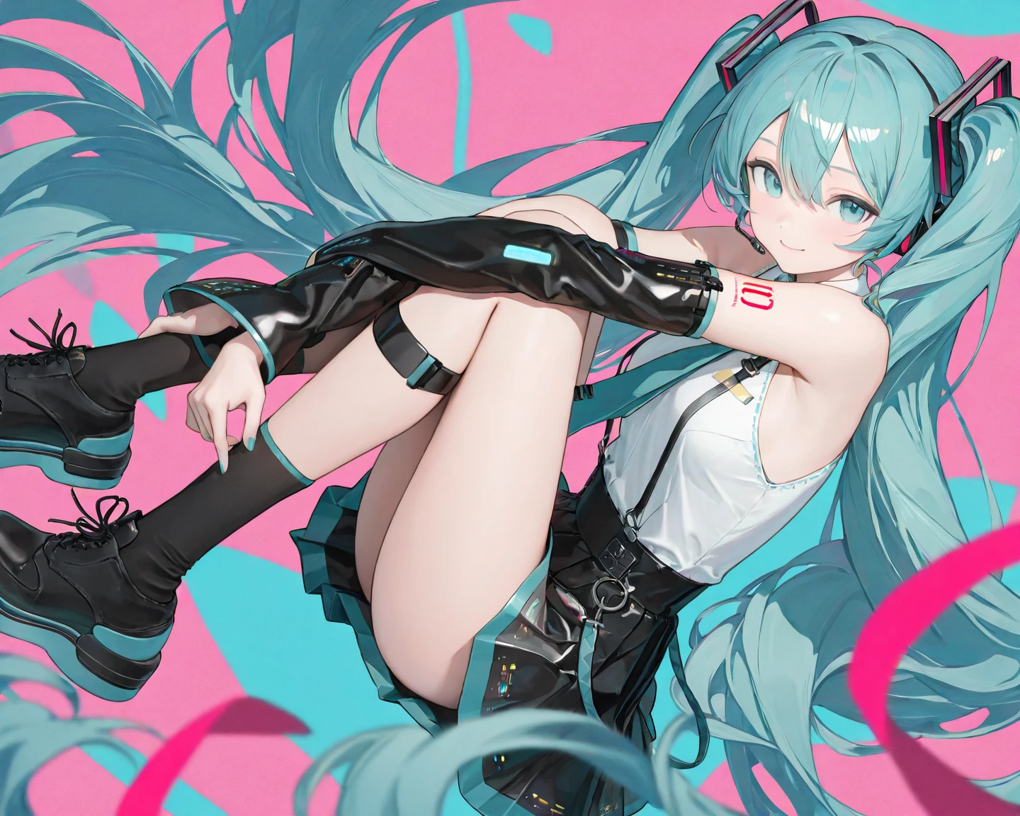 ❤️🩹💔❤️🔥, (photorelistic, res.fix, ultra-detailed, best quality, 8k),, Hatsune Miku,