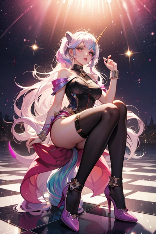 spiritual blue fire fluffy fox girl, (fluffy fox ears, fluffy fox tail), (spirit, spiritual:1.4), (blue fire:1.5), 1girl, perfect and well designed glowing shiny eyes, (beautiful detailed eyes:1.05), (big breats:1.45), slim body, beautiful and delicate cute face, (face detail), ((realistic face)), pores, ((pale grey skin)), detailed skin, realistic skin, (((bioluminescence))), ((shiny skin)), (fangs:1.5), (multicolored gradation skin), (monster girl:1.25), (fur body:1.4), human face, medium length hair, hair voluminous, (((((multicolored gradation hair))))), super high resolution, 8k, parameters Best quality, (masterpiece:1.4), (magic accessories:1.4), bracelets, extremely detailed thick tight ({nylon|lycra}:1.5) pastel bright ((dark blue, (blue:0.4), silver:1.3), (pink, purple:0.75)) ornate ({(satin:0.9)|(lace:1.4)} (white-pink dress shirt with stand-up collar:1.5), (purple kimono vest:1.35), (bright-red kimono sleeves:1.35), (dark-purple tight pants:1.6)), (bare shoulders:1.6), (standing nipples under cloth:1.5), (cameltoe:1.7), (ornaments on clothing:1.5), (neckline:1.3), (cleavage:1.3), decolette, navel, Young Girl, Little Beast, (Smile:0.7), (pale Skin:1.4), (((flower tattoos all over body, flower tattoos all over legs))), ultra detailed, photorealistic, ((Real image)), (best quality:1.4), super high resolution, (Realistic 2.0), More details, (((1girl))), (laying on bed:1.25), (spacious bedroom:1.5), city and buildings behind a window, futuristic, cyberpunk, magic technologies, (beautiful and aesthetic:1.2), (fractal art:1.4), (cinematic light:1.1), (close DUTCH ANGLE:1.3), 16K, HDR, RTX, Ray Tracing, Radiosity, Anisotropic Filtering, Subsurface Scattering, (((magic lights))), metallic reflections, Detailed, Realistic, 4k highly detailed digital art, (cool_color), extremely detailed CG unity 8k wallpaper, vibrant colors, (seductive pose:1.6), (spread legs:1.2)