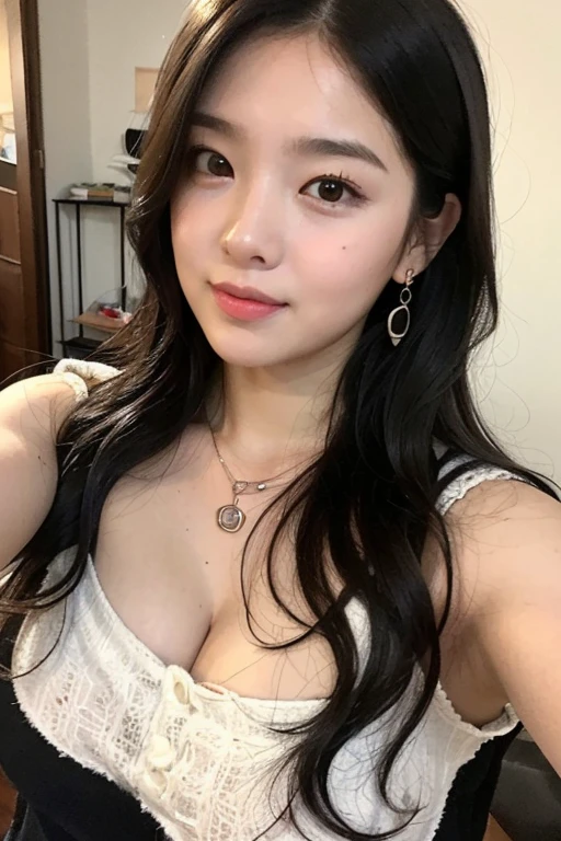 ((highest quality, 8k, masterpiece: 1.3)), Cute idol: 1.3, (Random hairstyles casual, Big Breasts: 1.2),random color bikini: 1.2, Very beautiful face, Delicate eyes, double eyelid,((Photo studio,Photography equipment,The shooting light is visible,Behind the Scenes,)),turn around,smile,Dimples,Water droplets on the body,Wet Hair,((Plump,Chubby,squat,)),Moles around the mouth,