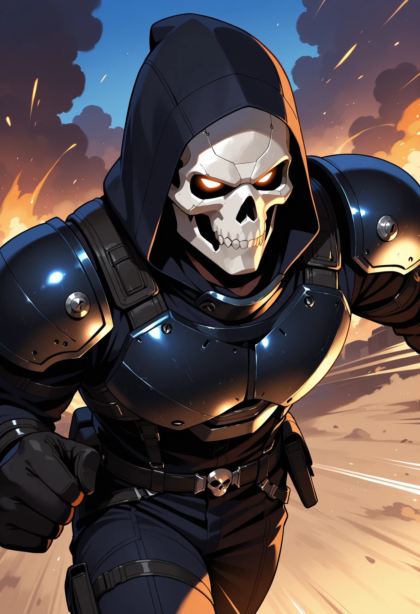 yellow and black, skull face medieval knight, in the style of Mork Borg, strong contrast, grunge dirty punk splash art, zine black metal, punk color splash background