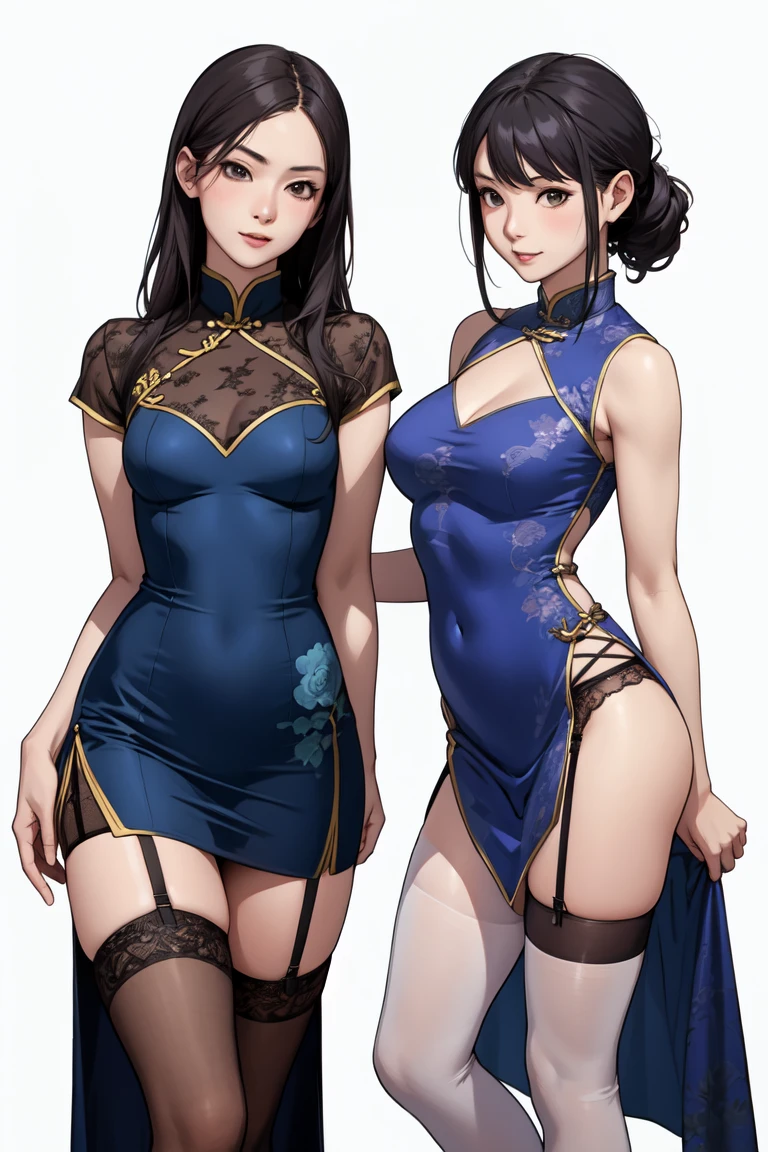 The best quality，Masterpiece，Final resolution，velloso，Very colorful，Cheongsam beauty，a milf，and cheongsam，kneeling pose，（Pointing at your ass），neck，anklets，high heels，high heels，correct posture