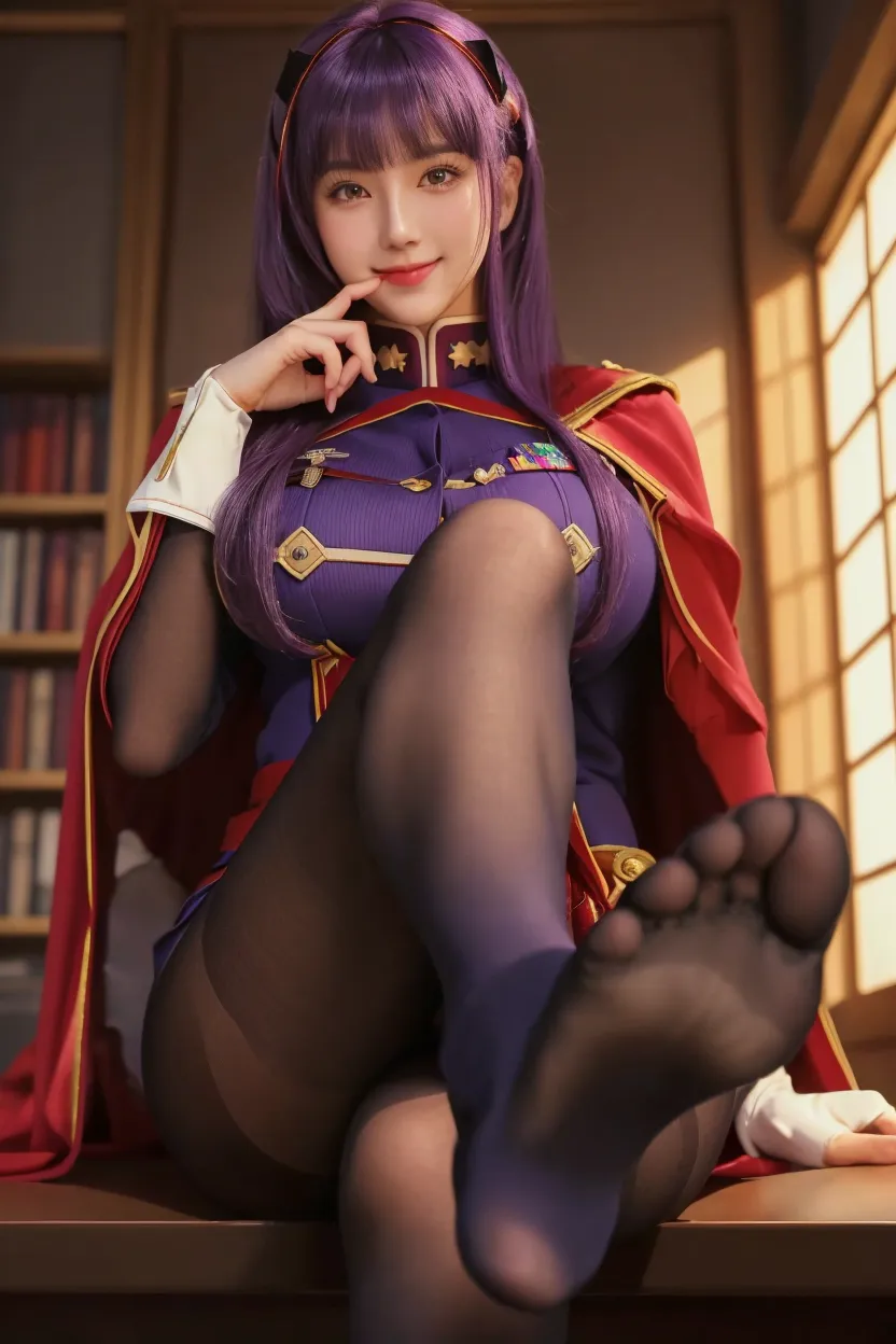 ((Mona Megistus from genshin))), (bike shorts),