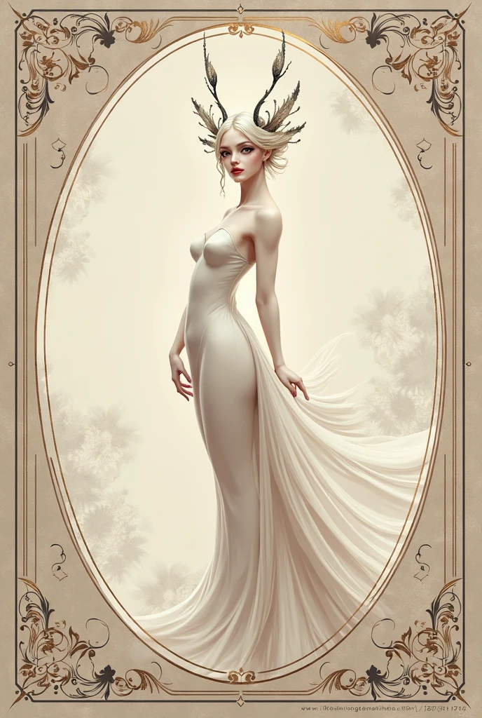 Very beautiful bride with fine face and skeleton body, full body portrait in wedding dress with flowers,Gerald Brom, Arthur Rackham, H.R. Giger, Peter Mohrbacher, Yoji Shinkawa, alphonse mucha