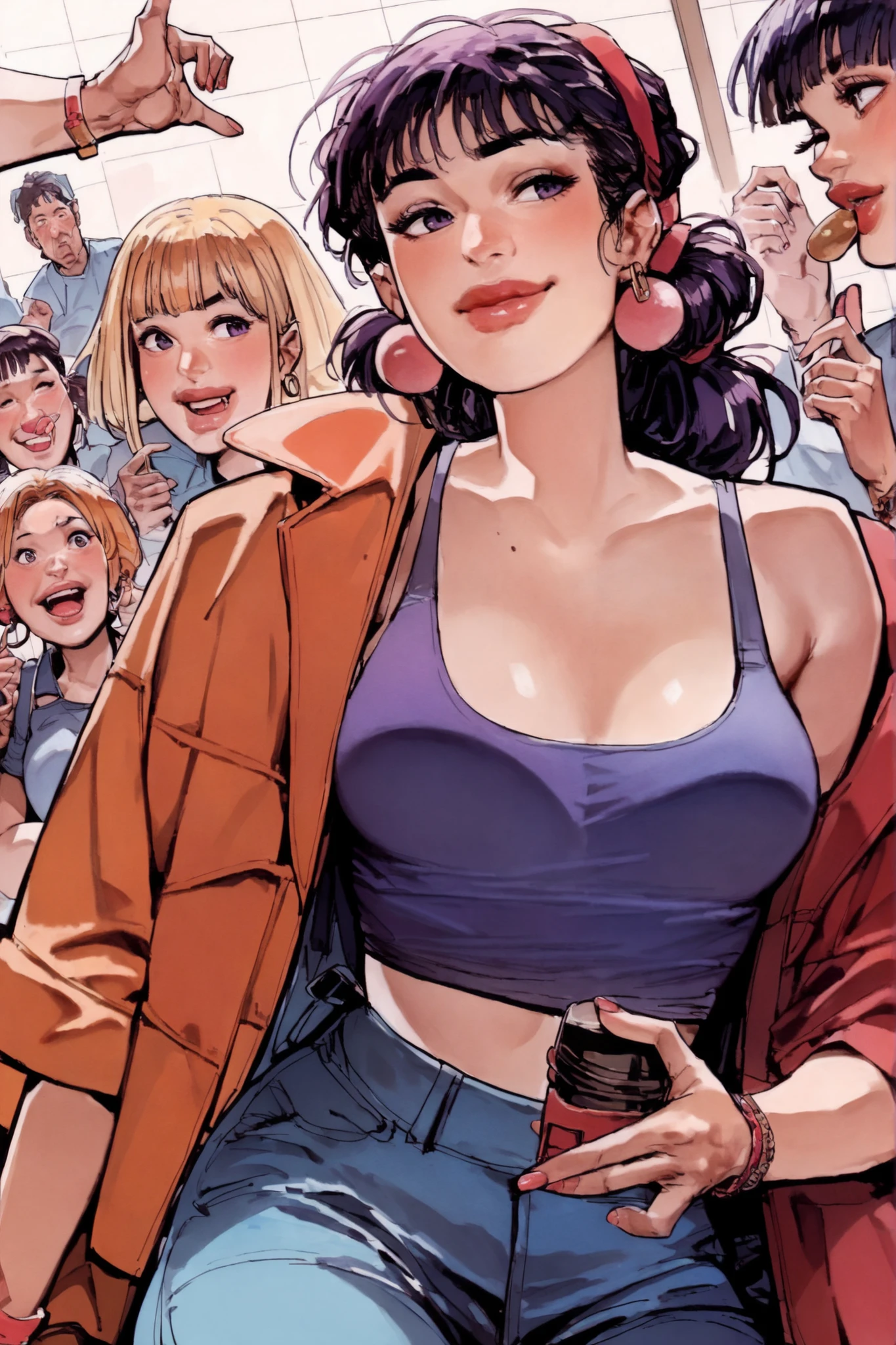 a close up of a woman in a short skirt and shirt, kate bishop, Alena Aenami e Artgerm, artgerm and Ilya Kuvshinov, Ilya Kuvshinov. 4K, Faye Valentim, nico robin, 极其详细的Artgerm, style artgerm, Estilo Ivan Talavera e Artgerm, comic pinup style