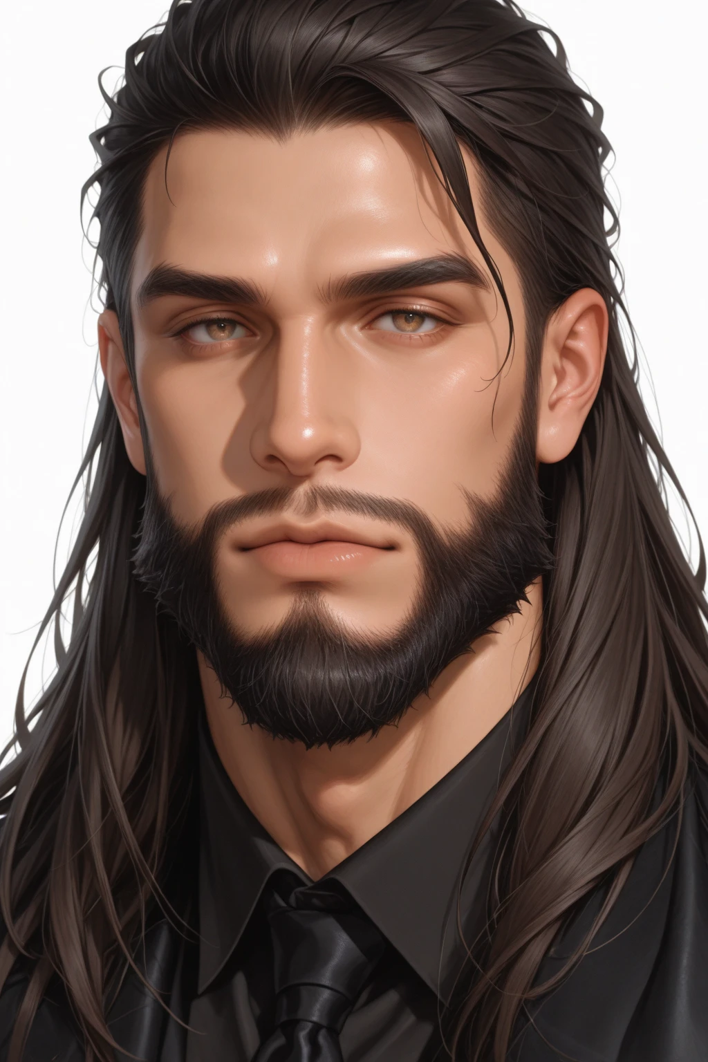 186 handsome mechanical long hair