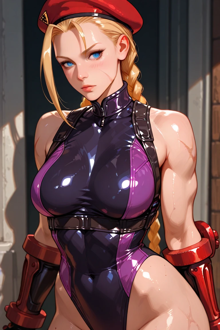 ((masterpiece,best quality)),1girl,beautiful detailed eyes, detailed face, blonde,long hair,small sized breasts, showing armpits and pussy half naked.