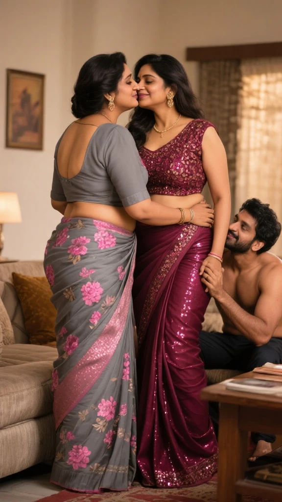 (1 young man), (1 asian Mom), (Duet), A mom seduces a young blackman,(strong and naked black man,short pantuscle body,bodybuilder),(a young mom with big breasts,narrow waist,bare shoulders,(long skirt dressed, floral print, naked), European 30 year old milfs and th1 young black man r, best quality:1.4), (Ultra-high resolution:1.2), (8K, RAW photos:1.2), Laurena Lexis, (1 Mom, 1 son), Moms showing off their curves, bend down, Wearing sexy clothes and shorts, and their young son, Clear eyes, A mother and her young son, ((French Kiss))