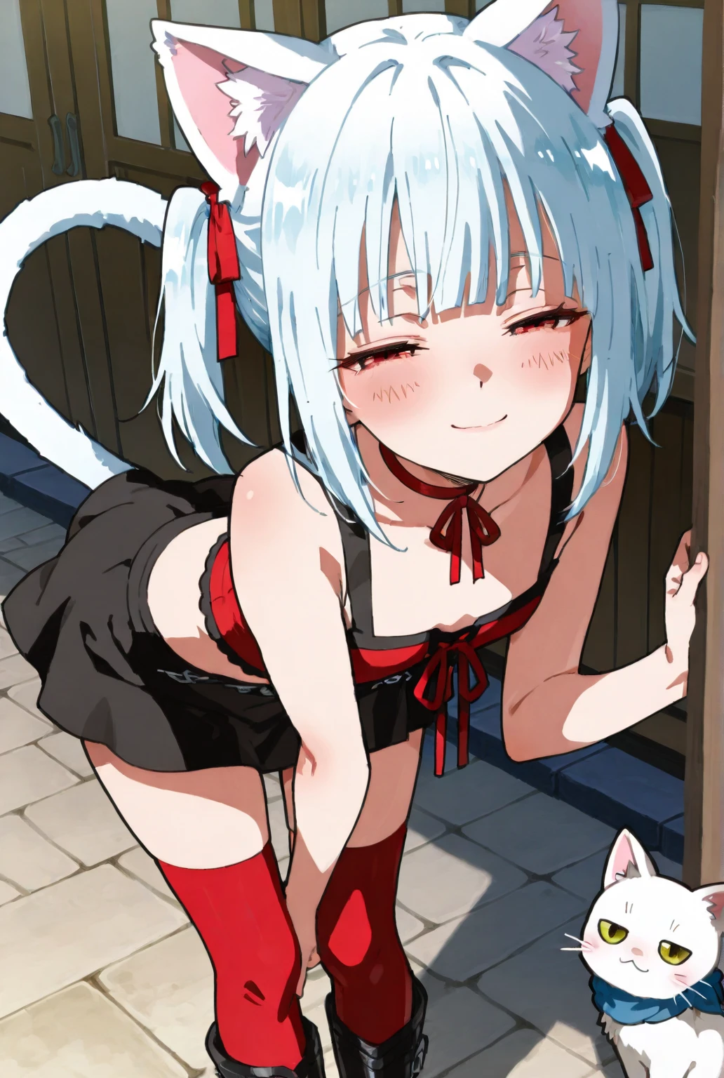 Young girl with grey hair, ((fringed and curly hair)),((curly short twintail)), curly hair ,(red eyes),, ((small bushy eyebrows)), wearing gothic lolita clothing, lolicon , to school, bored eyes, bored face (Zankuro) drawing style by zankuro artist, Zancrow style, image uploaded in R34, walking in the mall, flirty smile , suddenly having sex in public, ((doggy style sex)), ((public sex )) naked ass in the male crotch, old man , ((being raped by a decrepit old man in a dirty alley, (reverse cowgirl position), (riding a well defined penis entering ir her vagina ) bubbling semen)) ((male pov))