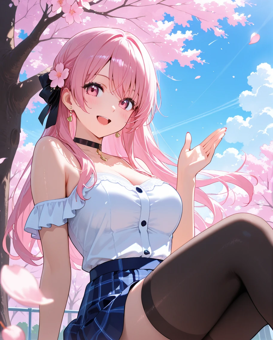 (High resolution), (32K), (very very highly detailed), (Best illustration), (beautiful and delicate eyes), (best quality), (super detailed), (master piece), (Detailed and delicate face), solo,Highly detailed face and skin texture,fine eyes,spread your legs、very shy、blush、spread legs,high details,(dynamic pose),1 female, long hair , long legs、open crotch、 (camel toe),(((big )))、Exposing genitals without wearing pants,The protruding PUssy ,cocked ass,I grew up sexy、(((Sheer Bunny Girl)))、best style、pink nipples、Transparent pink nipples、(Floral ornament on the head)、Beautiful woman、pink sky、pink clouds、pink flowers、 pink hot spring、pink water all over、pink light、pink sky間