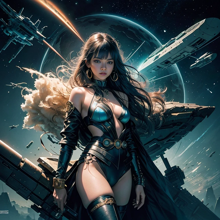 Masterpiece Galaxy female sexual lovely fullbody The_Manned_Maneuvering_Unit (MMU) outfits astronaut girl, propulsion jet-pack missile shot outdoor UNITED STATES Flag Goddess Conceptual contre-jours onyx Star Sun space Station Port War Will-o'-the-wisp Deep Ship, Pilots "Heavy metal" Devastating cyberpunk mature "Luis Royo" dazzling Admiral Marshall richly decorated star Cosplay Royale native Africa "Celia Rose" women "Celia Rose Gooding" cow-girl "Nyota Uhura" sundrop ultra_Sharpness intricate ultra pro-photorealists optimal ultra high_quality perfection Accuracy reflexes ultra highRes detailed max volumetric graduate netteté improved Octane_render number_rendues UHD XT3 64K 32K 16K 8K DSLR HDR unrealengine5 saturate shadow analogique 3dcg symmetrical sexy body athletic skin tanned african hairstyle dreads kilimandjaro epic face cheekbones effects embarrassed redderer eyeliner indigo beautiful eyes sapphires dark pupils black brown retina lazulis iris turquoises mouth open teeth obvious smiles fringes ecstatic floating jacket quirky fixed eccentric cape levitating shoulders-off shirt lace clavicles white papillotes embroidered breasts points satin corsait sundrop thick felther felt skirt matching spinels loose swinging navel waist revealing belts-Chastity heart diamond padlock Gold decorated silver agate pubis reveal scarlet pubis-hairy silks garters snaps thighs legs boots stainless steel gothic thick onyx, magic ruby invokes Bees incandescent CGSCOSITY flowering invoke Bees monster equirectangular background 360 Crystalline hearth Queen_Bee Micro Recorder flash (EOS R6 135mm 1/1250s f/2.8 ISO400) Phaser shoot Mechanic Canon-ion opale, mannequins dramatic glass straight armor heavy chrome flat sensor Luminescence rune lava bands antenna engravings Tourmaline glyph plasma fathoms brass chef-d' Michelangelo armoirie earth navy tattoo "Bruce Weber" sex girls naked nsfw varied multi etc.