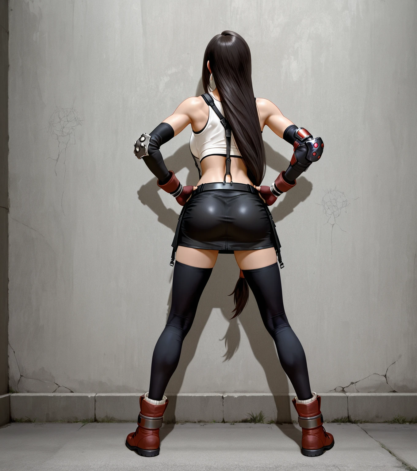 Tifa Lockhart Shackled to the guillotine Excessive amount of semen Spanking
