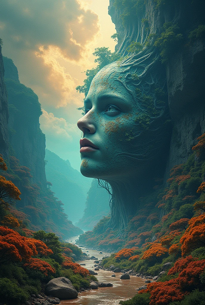 hay una mujer con el cuerpo pintado como una sirena, tomasz alen kopera y cgsociety, inspirado en tomasz alen kopera, detailed matte fantasy portrait, yuri shwedoff y tom bagshaw, fantasy art behavior, Retrato de mujer humanoide, portrait of a dark fantasy nymph, fantasy portrait, fantasy digital painting, beautiful fantasy portrait