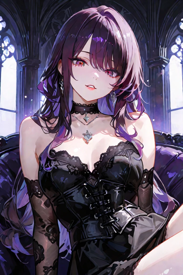 beautiful Alluring Gothic female Clown, Fantasy Theme, skin only, Ghost Train Journey Outside, Purple and black stripes, gothic clown makeup, Stylish frilly outfit, Inner Color,Curly hair,Twin tail hairstyle, Princess cut,Almost no clothes, beautiful D&D. Character Portrait, Unlucky, Dark fantasy, detailed, Digital Art, 極限までdetailedに, Polished, beautiful, 超detailedな, Complex, Elaborate, Scrupulous, Sharp focus, Unreal Engine, 3D Rendering, Volumetric lighting, reflection, Shiny, Digital Illustration, Pause, Suggestive Pause, Full Body Shot, 💖❤💕💋❣Glamorous Body,Backlight,Plump thighs,Realistic Flesh,Playing with purple fireballs,