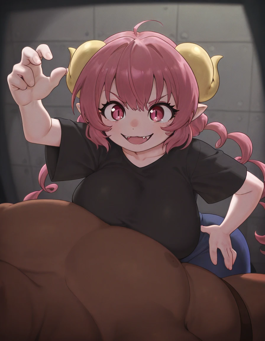 ,curvy highlighted booty, light brown hair,Blue Eyes,short hair,Small breasts,steam,She has bowlegs,girl in the locker room,leotard,Blushed,Troubled expression,Chubby,muscular body,Wearing light purple tights,Small bat wings on head,Bat wings attached to waist,I spread my legs,Lilith's Costume