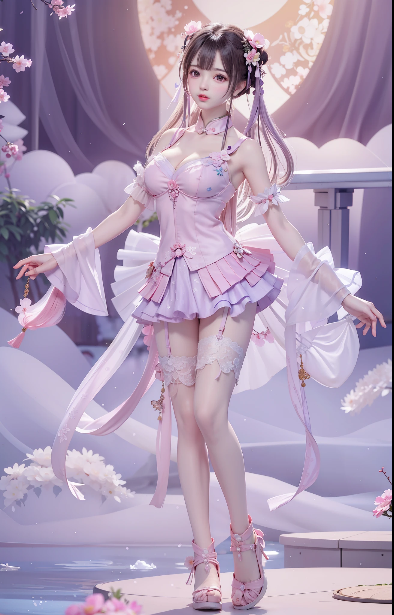 hightquality、masutepiece、Clean face、I can see the streak、I can see the streak、invisible clothes、Opening legs、very transparent clothing、very transparent underwear、Open your legs、Open your legs on your back、Opening legs