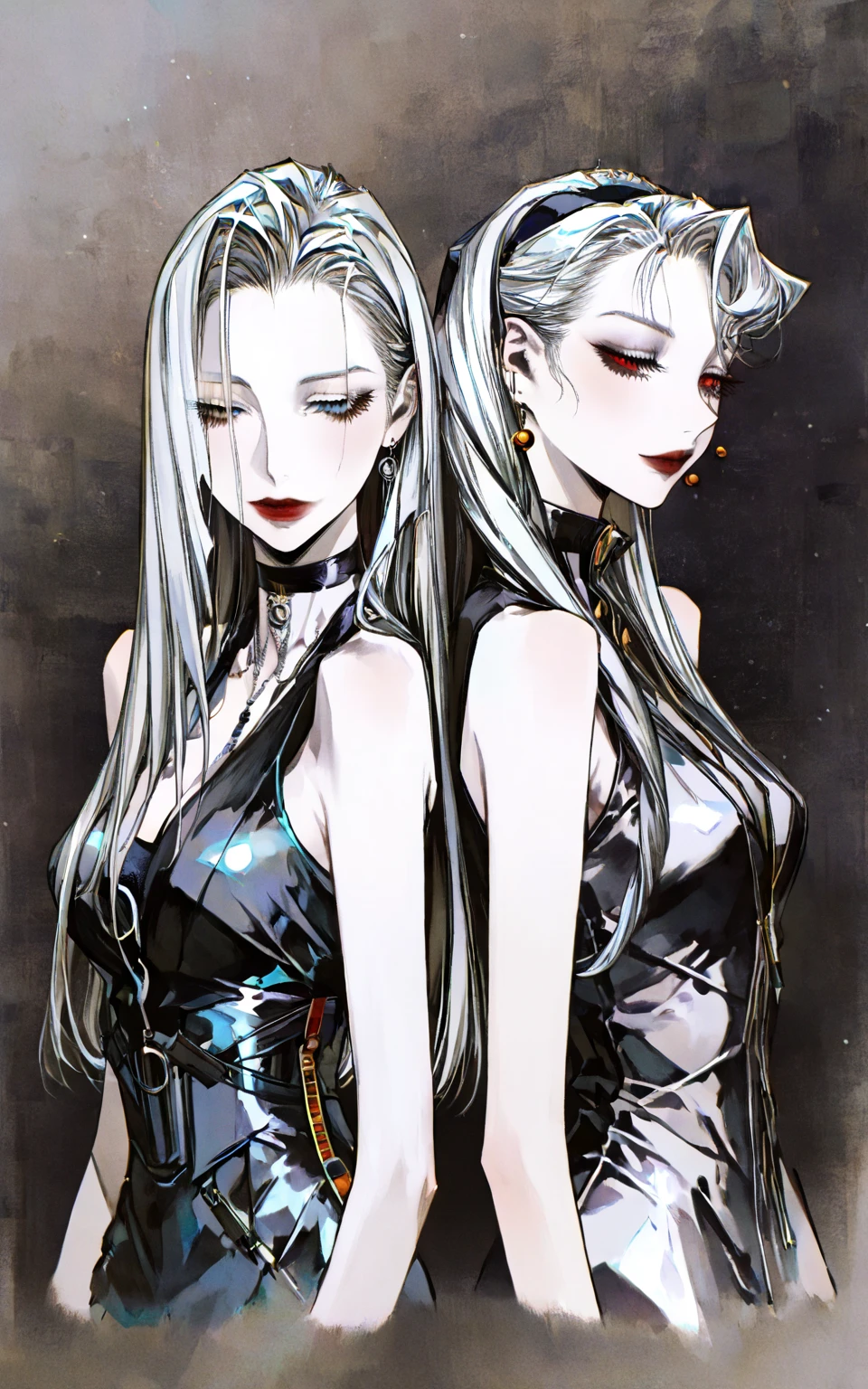 boy, (masterpiece), beautiful body, model, detailed face, detailed skin, front, unzoom, hyper-detailed painting, luminism, complex, Artgerm, silverjow, magic boy, Naoko Takeuchi, full outfit, leather pants, studded fashion harness belt