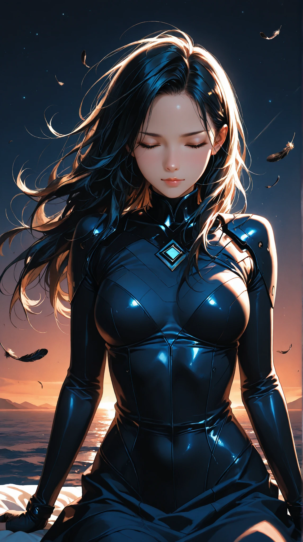 8K,Dark-haired ethnic female demon slayer,Super Beauty(Like the real thing),Sexy Demon Slayer Costume,Toned, muscular body,長く大きな槍をHave,Perfect Anatomy,charm,Volume measurement,Body balance,Digital single-lens reflex camera, Soft lighting, Detailed Background, Written boundary depth, Volumetric lighting, Sharp focus, Absurd, Realistic proportions, Excellent anatomy, (Realistic, 超Realistic:1.4), 16K HDR, dawn,A High Resolution,super Realistic 肌,Super beautiful expression,Fantasy art,Character Art,Wind effects:1.9、Cloud Effect:1.2、Full Rendering、Professional quality high resolution、Perfect contrast、Perfect lighting、Perfect composition、Perfect Skin、Perfect Fingers、Perfect breasts、Perfect Hair、Perfect Face、Realistic facial features,super highest quality,Slim figure,Perfect body line,Perfect hand shape,Anatomical body balance,Highly detailed face,Highly detailed eyes,Beautiful Lips,Excellent light particles,Cinema Lighting,Makeup,Ultra-high resolution,Ultra-Realistic Skin,Muscle Body,Hard and strong abs,Combat trousers,Combat costume for,Angry expression,Combat Ready,Overflowing with power,Black leather coat,Have,