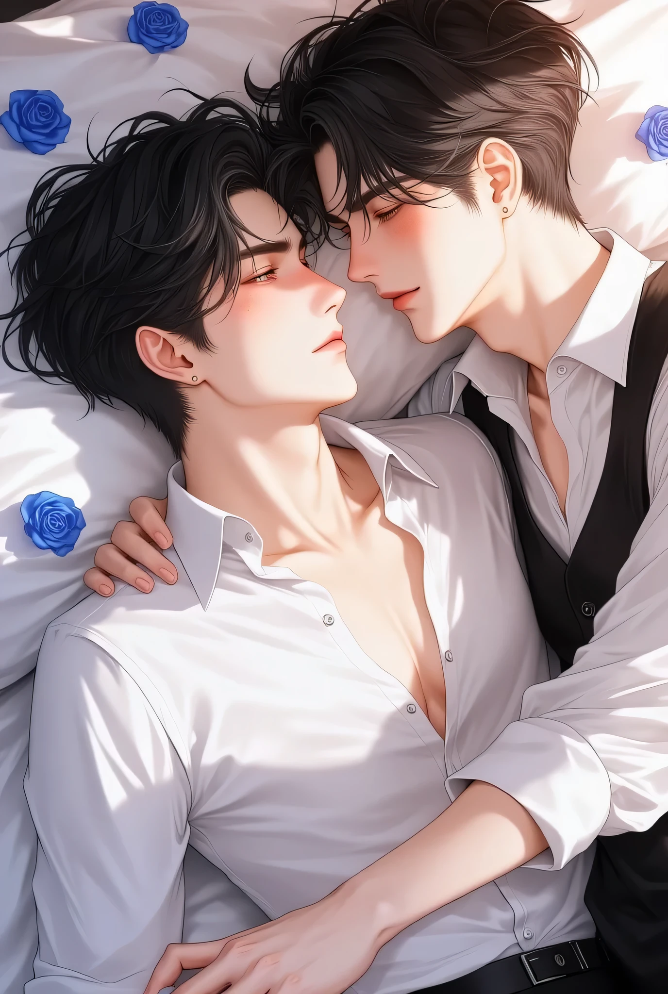 The everyday nature of sexual desire,(layered clothing:1.2)、creation、dust particles、Soft CG art、short summer clothes,(sommer warmer wind)、Beginning of spring、 (Due to the outbreak of a male love infection disease、 Small boys and very big, Cool male boys look at each other and are excited by their sexual desires, because they are in love with each other.)、The boys lie on top of each other in bed, ((Very big cool college guys lick and accept sex from small boys.))、 Boys love details、Now、(((2 boys,2 boys))),((Awakening of sexual desire in male love、 Sexual arousal of male love、 Statements by men, who seek sexual intercourse))