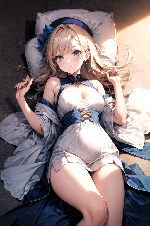 une fille avec un baillon dans la bouche