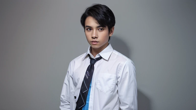 a 13 year old male wearing a suit
BELT VISABLE 4K HIGH QUALITY DETAILED