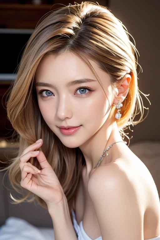 high quality work，Realistic artwork，Ultra Premium Graphics，8K HD CG Works，High quality graphics，High-definition and elaborate CG work，10x pixels，Ultra-fine detail：1.1，Advanced Technical Details：1.1Realistic photo effects，Indoor lighting effects：1.5，Natural soft light：1.5. Light effects（Virtual Light Effects：1.8），Ultra-high resolution，Shiny Dress，Silver long hair，Silver Hair，Transparent Hair，Hair with attention to detail（High quality hair detail：1.1）Clear Eyes，Double eyelids are beautiful，Sharp eye makeup, Creates exquisite eyelash makeup, Thin eyebrows, Very fine eye，High nose, Beautiful red lips, Rosy Cheeks, Delicate makeup applied , Pretty face, The face shape is perfectly balanced,（Advanced Face Detail：1.1）girl, Happy, Very long hair, Setaireye, Glossy lips, Rainbow Crystal Dress, Rainbowless, Colorful crystals, Reflecting light on crystals, Spreading light, Attractive pose, Full Body Capture,，Women artwork，Dress full body video，realism，Great cleavage，Your eyes are shining brightly today
