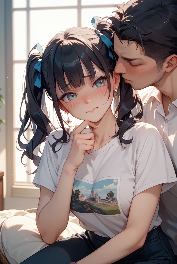 Super cute cute cute cute cute girl Licking a man's penis A close-up of a cute girl in a lewd pose, spreading her pussy so wide you can see the hole inside A man's penis ejaculates a huge amount onto a girl's face