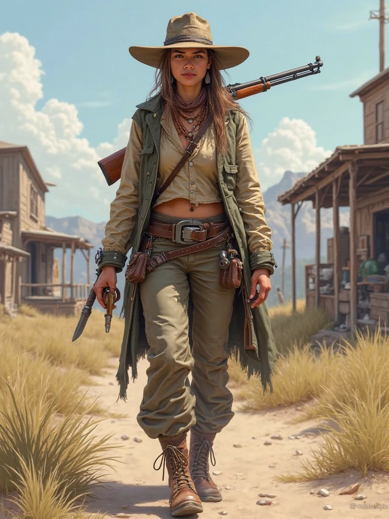 a perfect hand holding a rifle