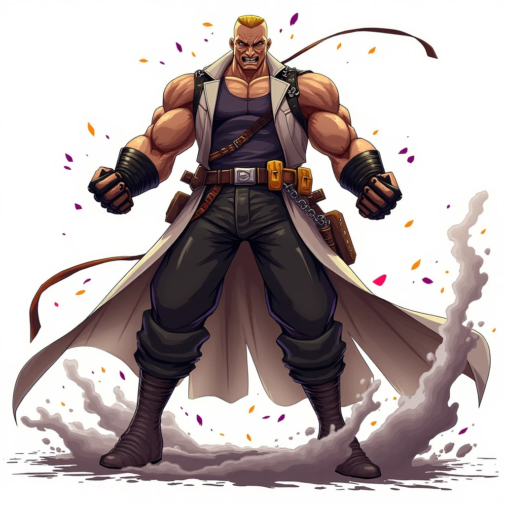 Adult Man Muscle Large Muscles Large Axe Chest Sample Using Brown Pants Brave Face Arena Background Brown Theme