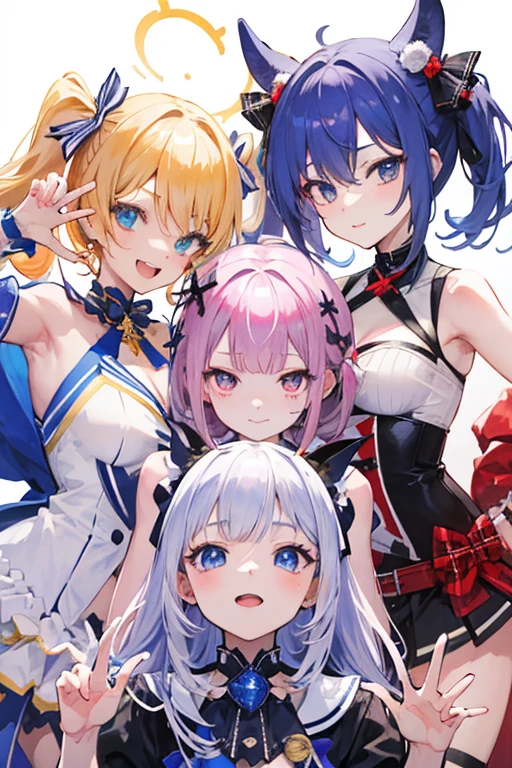 top-quality、realistic touch,high-detail、photoRealstic、Long body、captive beauty、big eye、Colossal tits、Strong platinum blonde eyelashes、platinum-blond、full body Esbian、Sparkling eyes、Submissive smile、Flushed cheeks、Kamimei、thin-waist、Voluptuous thighs、Enraptured look、Raked bangs、The forehead is protruding、Tight sailor uniform、thigh-high socks、sleeveless、Tight and short skirt with a large slit、A corset that emphasizes your breasts、Shoulder straps integrated with corset、Inside a school classroom、Shiny Skin、Shiny Hair、Inner Color,Backlight、Saggy breasts.Brown skin,Curly hair,Dynamic Angle,Unique hairstyle,