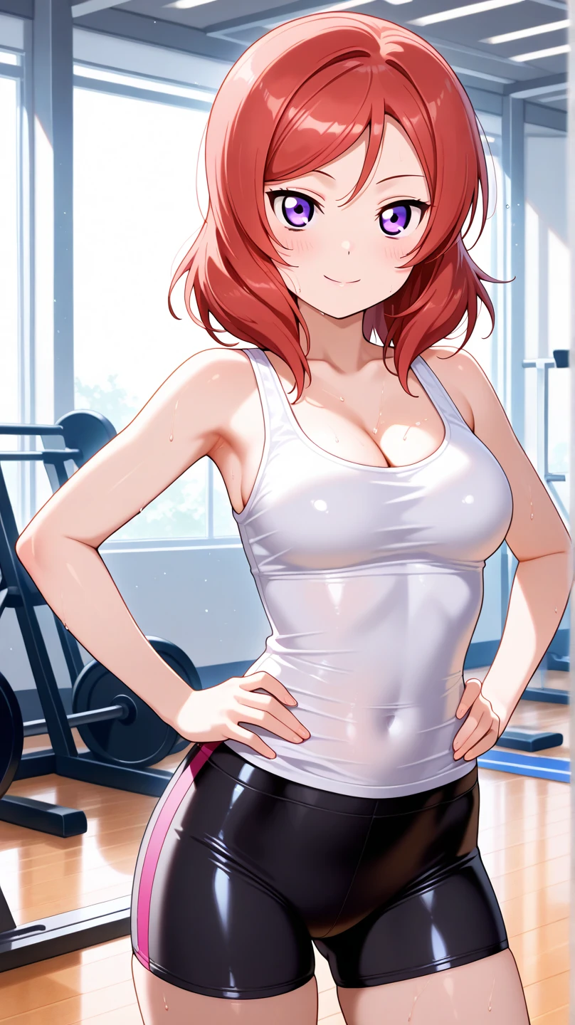 highquality illustration, masterpiece, very delicate and beautiful, attractive girl,(colorful leotard, heattech leotard,tight leotard,long_sleeve leotard,ribbed leotard,high_leg leotard,turtleneck leotard), thin,slender body,slim,gymnastics club,gymnastics athlete,bare legs,gymnasium background,beautiful eyes, light smile,(masterpiece, best quality:1.2), highres, extremely detailed CG unity 8k wallpaper, perfect lighting, Colourful, ultra-high res,4K,ultra-detailed, photography, 8K, HDR,  17 ages, 