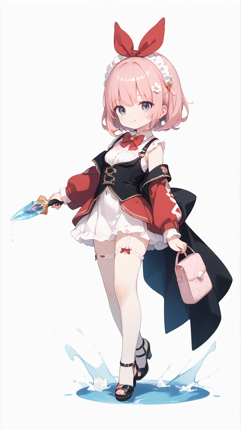 (Masterpiece, Best Quality:1.3), NSFW (New South Wales), 1Girl, bangss, only_weapons, only_shoulder, belt, bent_over, beret, black_glove, black_Legwear, black_bows, hazy, hazy_Background with, blush, Braid, pectorals, brown_eyes, brown_heads, buckle, cleavage, condom, condom_안으로_mouth, stains_sunlights, day, deeply_ng_field, Earrings, eyebrows_visible_door_heads, falling_leaves, glitter, glove, heads_put, has, has_bows, jewellery, Key, larger_pectorals, leaves, mouth_hold, navels, , no_bra, exteriors, partially_fingerless_glove, pouch, red_Shorts, bows, see -through, shirt, Short_Shorts, Shorts, side_Braid, signature, single_sidelocks, single_thighhigh, skindentation, sleeveless, sleeveless_shirt, Solo, sunlights, the sweat, teeth, thigh_straps, thigh thighs, upper_teeth, saturated, saturated_clothed, saturated_shirt, white_The hat, white_shirt