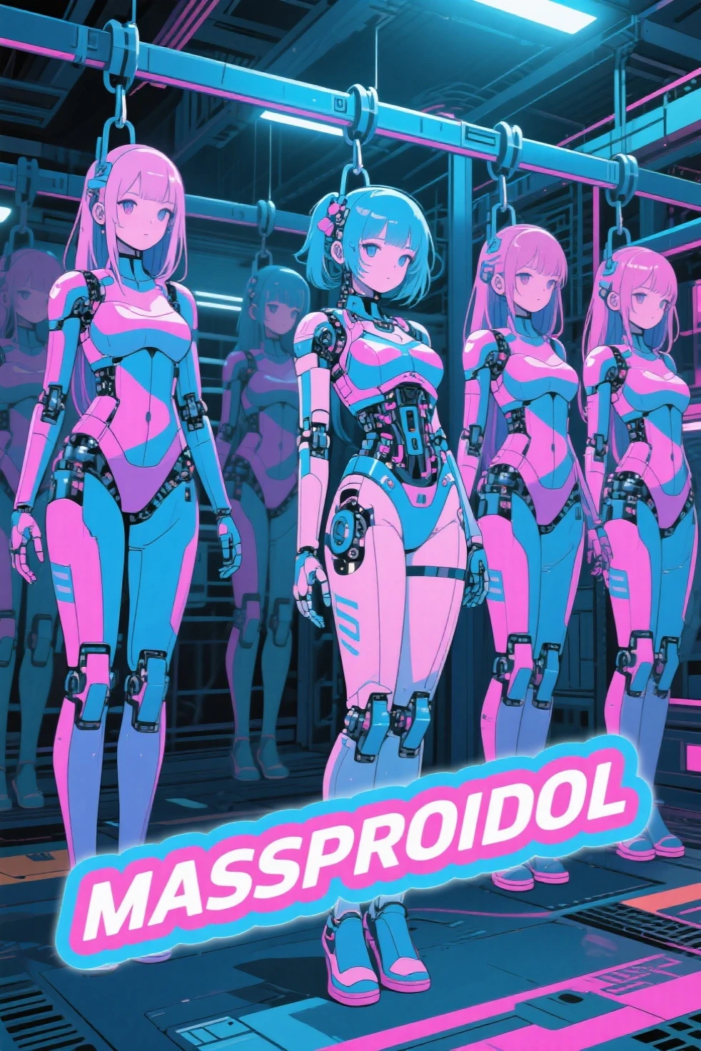 (nsfw5) (((1boy))), (((anime boy))), 20 years old, muscular body, latex suit, black latex, skintight no zipper neck entry latex suit, fullbody latex suit, shoulder plastic armour, ((robotic neck)), ((wearing virtual reality headset1.5)), ((thick cables plugged on headset)), cat ears, cyborg, latex, cyberpunk, cyberpunk hospital, (thick cables plugged on crotch1.5), (((((error messages on screen3.5))))),red lightning, mind reprogramming, ((corruption bodysuit)), blank stare, crotch bulge, restrained, (heads-up display), wearing black lipstick, cables plugged into cat ears, (((transformation into robot3))), (((assembly line arms5))), charging port on anus, (((charging cable plugged on anus3))), visible charging