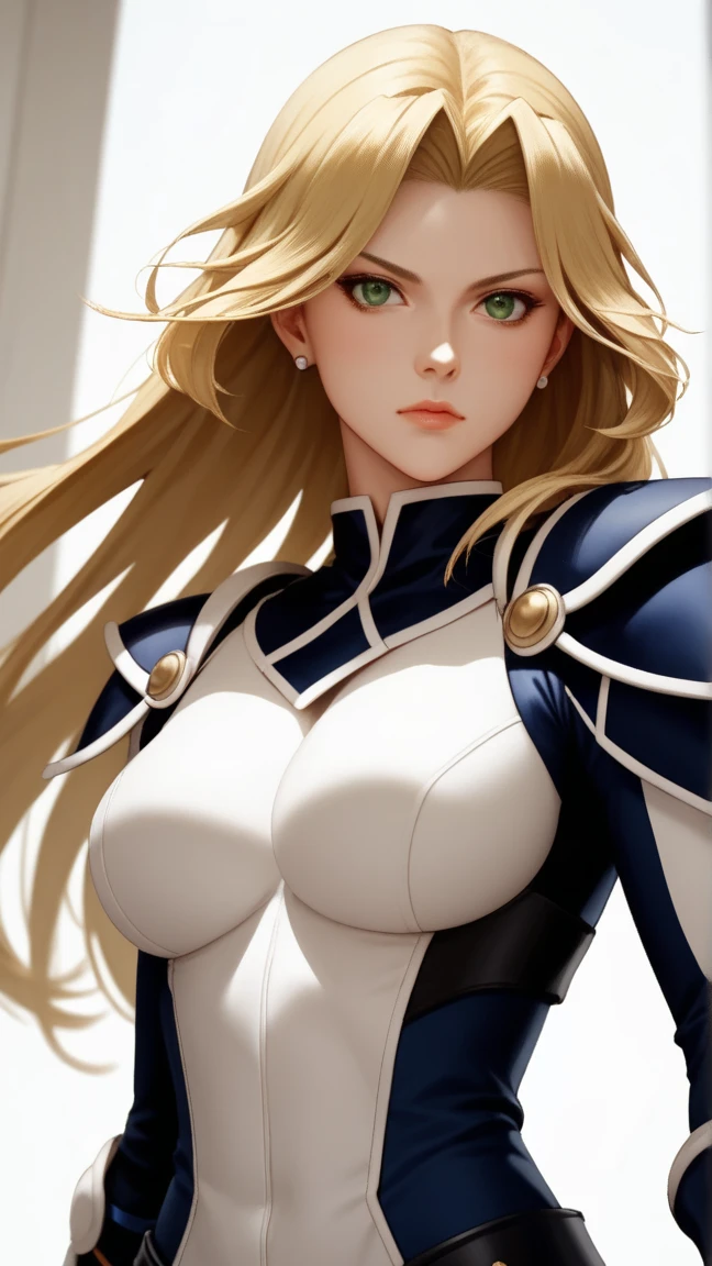 1girl, solo, upper body, character focus, (best quality:1.2), perfect lighting), perfect face, perfect eyes,
aiz wallenstein, blonde hair, long hair, (yellow eyes:1.3), medium breasts,
closed mouth,
white and blue clothes, breastplate,