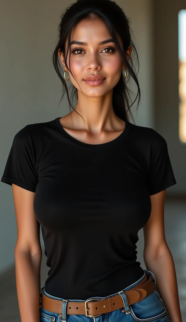 dressed, (photo realistic:1.4), (hyper realistic:1.4), (realistic:1.3),, (smoother lighting:1.05), (increase cinematic lighting quality:0.9), 32K,, 1girl,20yo girl, realistic lighting, backlighting, light on face, ray trace, (brightening light:1.2), (Increase quality:1.4),, (best quality real texture skin:1.4), finely detailed eyes, finely detailed face, finely quality eyes,, (tired and sleepy and satisfied:0.0), face closeup, t-shirts,, (Increase body line mood:1.1), (Increase skin texture beauty:1.1)