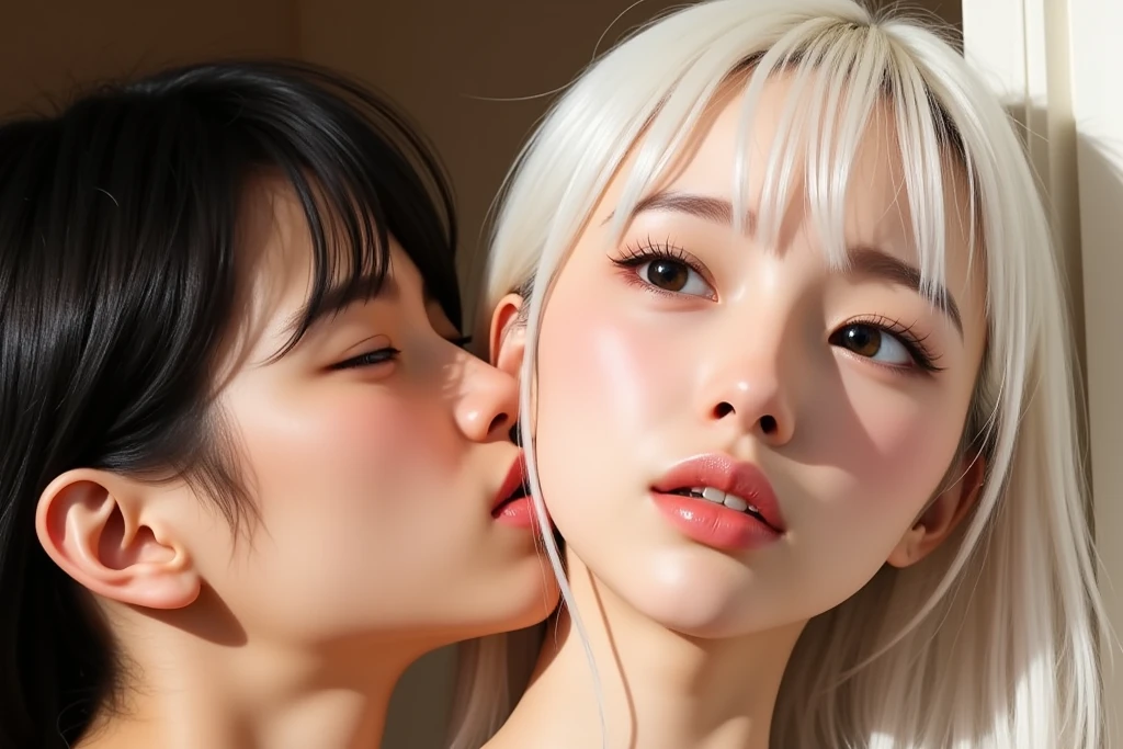 ((( masterpiece, highest quality))), (girl)),、NSFW、at close range:1.5、((1 boy and 1girl are having sex:1.8、cowgirl position、
girl on top、、penis))、cute、Black Hair、short hair、(((Fully nude)))、Life、Ahegao、Acme、orgasm、My pussy feels good、((close)), ((Flashed)),,,Sweat、Perfect lighting、Perfect composition、((((school loca))))、Lamp lighting、(((((nsfw))))),((Blonde Hair Color)),(very short bob hair)