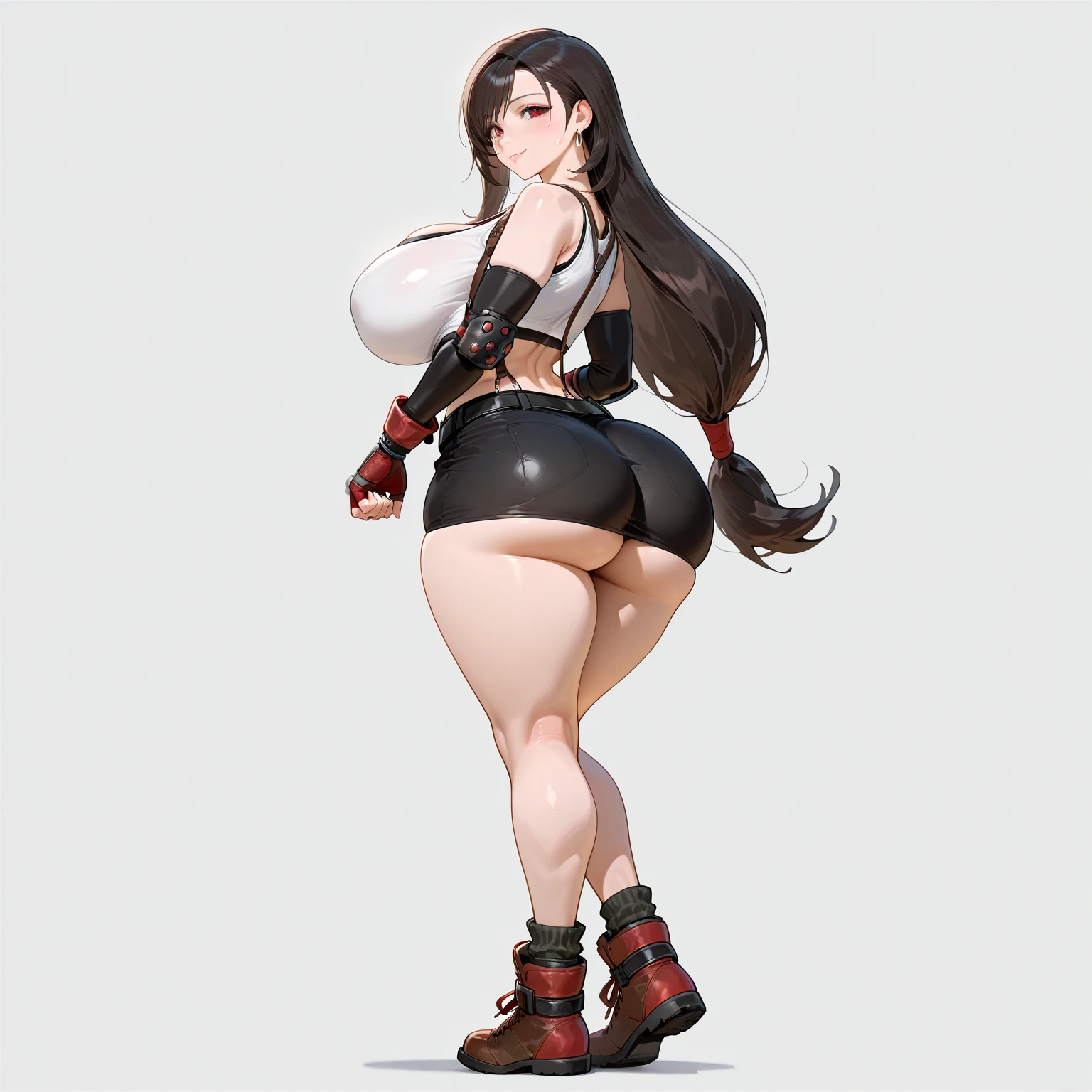Concept art of pokemon fantasy woman, she has fat hips, incredible design and bid breasts , many clothes and have weapon