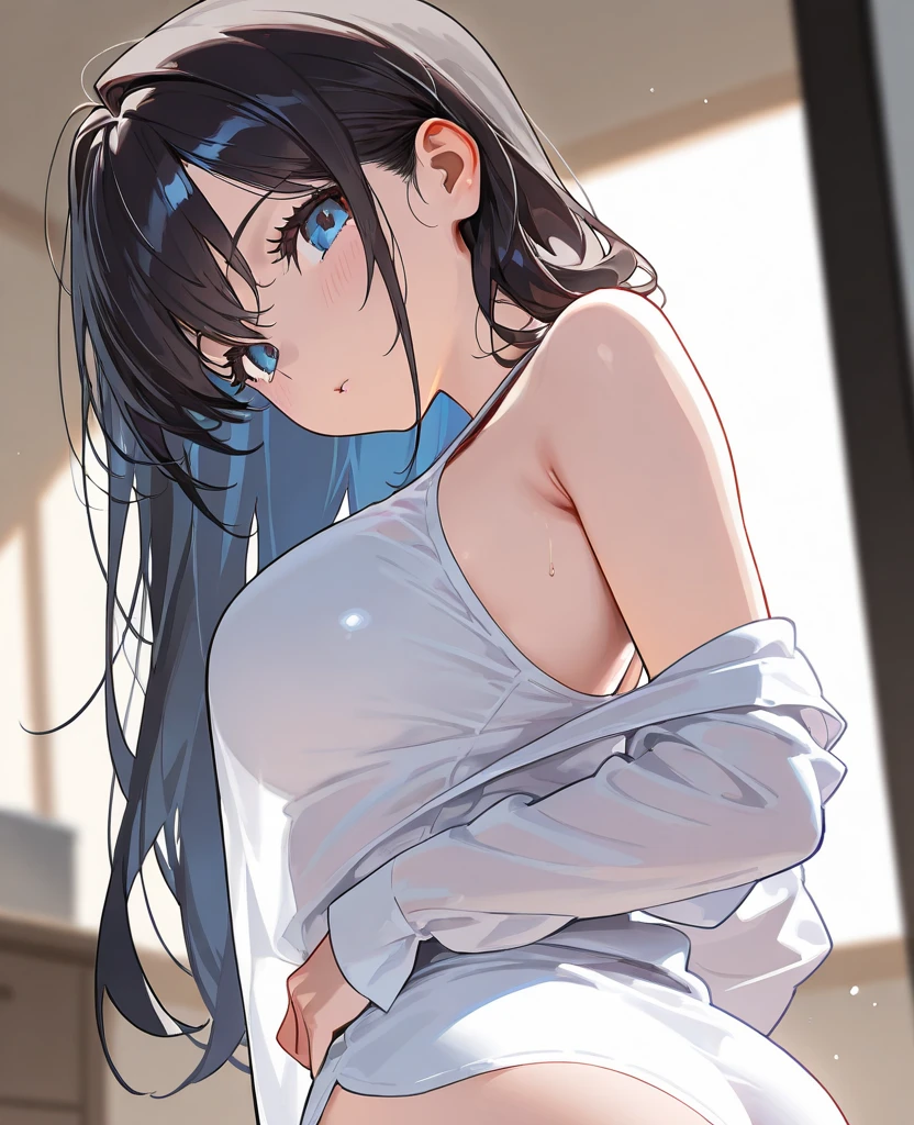 student、Completely naked、Close-up、Inside the school