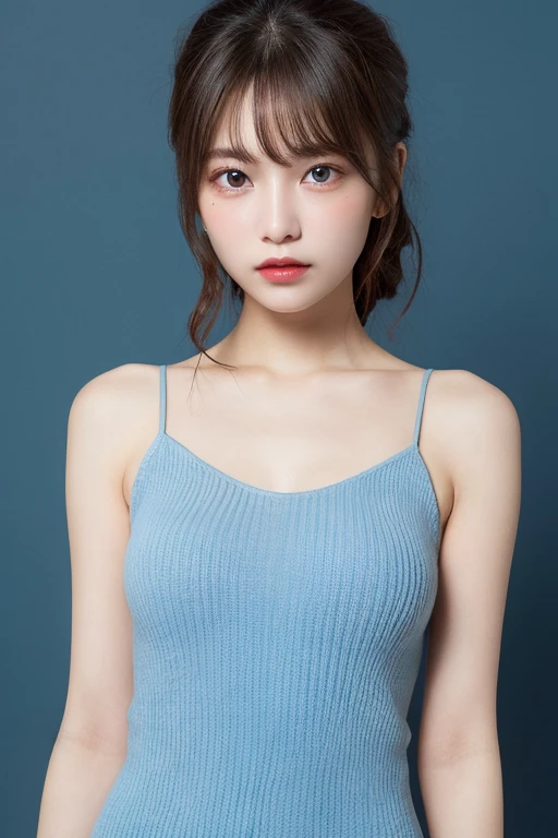 See-through tops、Big Breasts、camisole、(White wall as background、Some of her hair is sky blue:1.4)、White wall、Taken in front of a white door、(A room with a white wall and a window)、((highest quality、8k、masterpiece:1.3))、Ultra-high resolution、(photoGenuineistic:1.4)、RAW Photos、Japanese,(Detailed aspect)、Genuine、Photographed in natural light、Highly detailed face and skin texture、Highly detailed lips、The correct state of the human body、Medium Hair、Black Hair、Various poses、Natural color lip