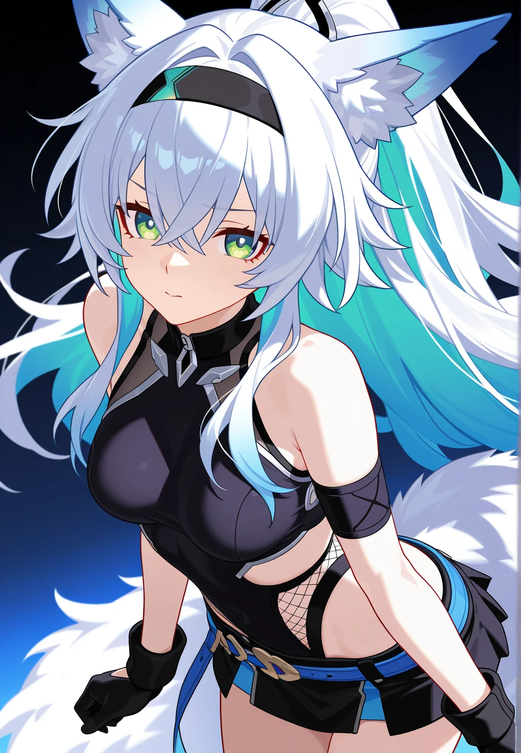 1girl, <lora:Kiev_sports_v1:0.8>Kiev_sports,red eyes, hair between eyes, leotard, black gloves, white sleeves, ice skates,black pantyhose,, <lora:flatBG:-0.6> ,<lora:flat2:-0.6>,(dark light:1.2),(hyper extreme detailed),(masterpeace:0.5),(hyper extreme),(photorealistic),game cg,llustration,novel illustration,beautiful lighting,light from the front,BREAK, <lora:GoodHands-beta2:1>,(good hand,nice hands, perfect hands:1.2),five finger,