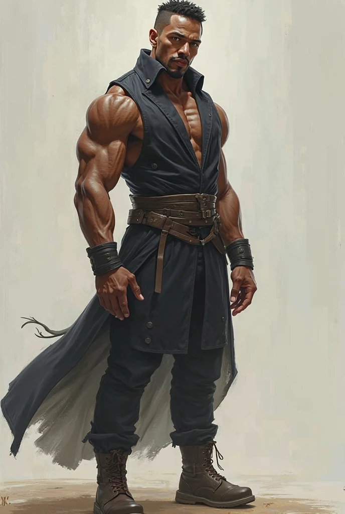 (((Muscular, mature man, 45 years old, perfect body)), ((Full body, slim, strong body, wiry), (Long black hair in a bun), (black very short beard), (Long hair in a bun )), ((young, modern clothes), (expressive eyes))_((prince, powerful, heroic), (hands decorated with belts, bracelets))_((Cold, layered clothes, futuristic cyberpunk costume, librarian, writer, bulky clothes, futuristic clothes), [Liam Neeson], (librarian, priest), (tech tent), (edgy tattoos, stylized tattoos), (futuristic clothes), (tight pants, thermal underwear, ROBE, raincoat with hair, cold, inspired by Adrienne Henchne Deaki), (pants, Cold, hair cape inspired by Olivia de Berardinis))_((surrealism: 1.3), (best, quality), (masterpiece: 1.2), (realism: 1.2), (Best quality )))_((Highest quality, 16K Full HD, cinematic rendering),(Create a work of art))_(surrealism: 1.3), (large, high quality)).