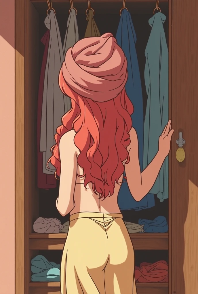 With hatsume, teen, short green pleated skirt, topless, medium breasts, small nipless, bedroom, sunrise