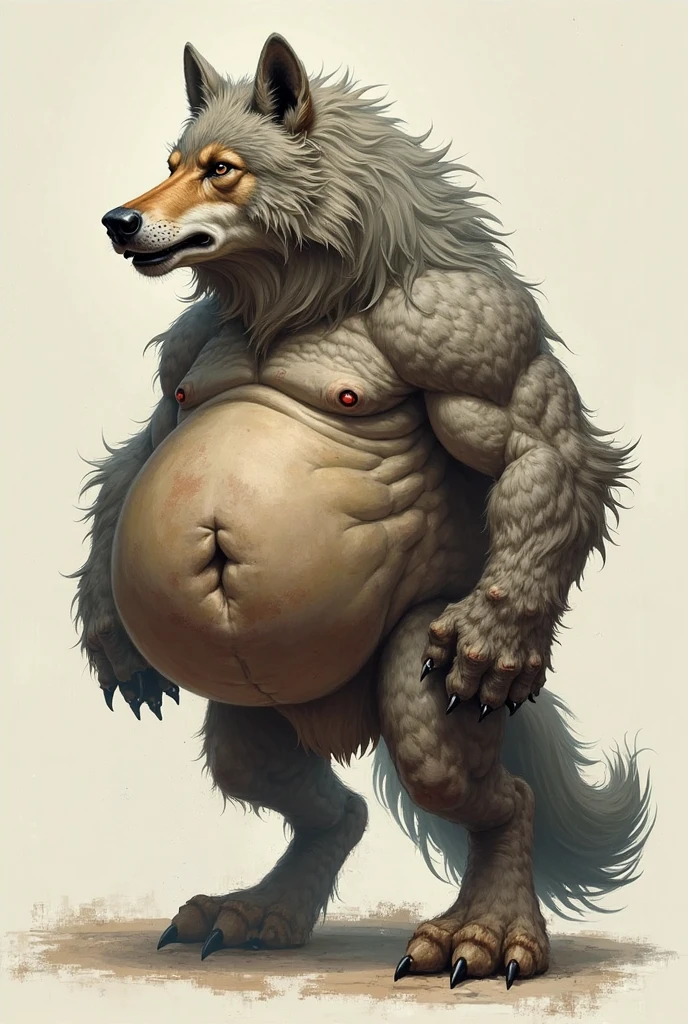 (((1 male anthropomorphic wolf))). Crowd of anthropomorphic female rabbits dressed as scary witches. (((No humans))). Many female anthropomorphic rabbits are tickling a lone male anthropomorphic wolf's belly. The anthropomorphic wolf is lying flat on his back spread eagle. They dance next to the large and bloated belly of a shocked anthropomorphic wolf who is restrained to the ground. photo realistic style. dark medieval dungeon. The anthropomorphic rabbits try to grab the anthropomorphic wolf's extremely large penis and balls located on the anthropomorphic wolf's groin. side view. Full body shot of anthropomorphic wolf. Male anthropomorphic wolf has large soft pot belly. Anthropomorphic wolf belly focus. Correct anatomy. NSFW. Only the anthropomorphic male wolf is nude, everyone else wears female clothes. Sexual acts. Lewd acts.