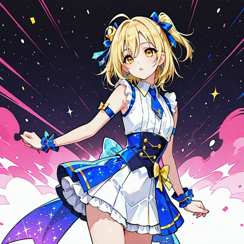 、(highest quality:1.1), (masterpiece:1.4), (Absurd:1.0), Portraiture, close,
1, Sailor Uranus, KizukiAi,, Big and ample breasts, Aqua Eye, Blonde, Sailor Warrior Uniforms, Sailor collar, Chest Bow, Yellow Ribbon, Attractive skirt, White elbow gloves, By the pool, (smile:1.2), Looking at the audience, Erect nipples、Showing panties、Ultra mini skirt、Micro Panties、(Dynamic pose:1.2)、(Downから見る:1.2)、Camel Toe.Between the legs、belly button、Spread your legs.(Browsing Caution:1.2)、(Down :1.2)、Between the legsフォーカス、Dynamic Angle、masterpeace, best quality,
highly detailed, ultra detailed, 4K,
(sharp sketch, illustration:1.1),
(perfect anatomy),
(perfect fingers, perfect hands:1.4),
BREAK
1 girl 22 years old, embarrassed smile, smile,
(blonde middle hair, straight hair, blue eyes:1.3),
large breasts, white skin,
BREAK
(Bright and glittering samba costumes:1.2),
BREAK
(walking, dancing:1.3),
looking at viewer,
(upper body),
dutch angle,
BREAK
(night, samba carnival),
blurry background,