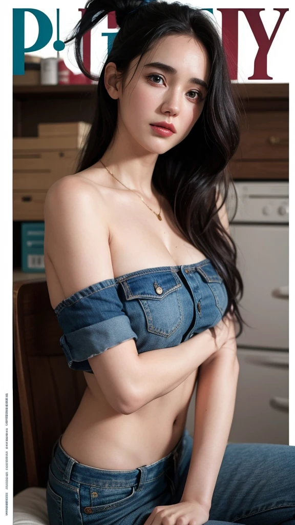 Highest quality、Ultra-high resolution、(Realistic)、18-year-old girl、((((I'm taking off my off shoulder casual dress, I can see your nipples)))),Hyper Detail、Super Realistic、(Realistic)、More about beautiful skin、(masterpiece:1.0)、(Highest quality)、(Ultra-high resolution)、8K resolution、Canon EOS R5、135mm、Absurd、Very detailed、Sharp focus、Fine skin、(((Chirarizum、Small breasts、Brown Hair)))