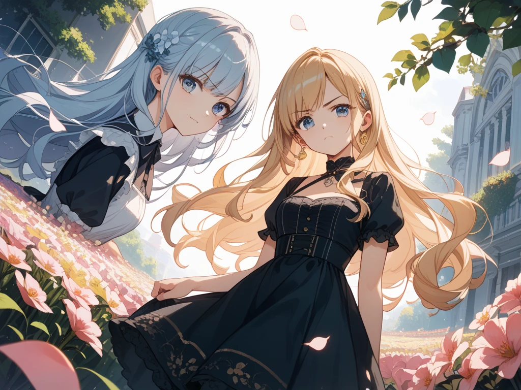(perky chest:1.2), (pointed chest:1.2),(((Black Tunic:1.3))),(((cakes and bread in the basket),Cute and beautiful girl,Cute round face,Cute smile,with blush cheeks,Red Lip,a girl 17 years old, nsfw:1.2, beautiful body:1.3), shinny skin, BREAK, ((alice in the wonderland:1.3, cute, kawaii, lovely, funny, a girl falling down from sky:1.3, girl flying in sky:1.4, girl floating in air:1.5, rolling upskirt by wind:1.6, (with sparkling eyes and a contagious smile),open mouth, Looking at Viewer, surprised, putting hands on crotch over the skirts:1.5)), BREAK, ((floating things as follows:1.3, PlayingCards, Trump, tea cup, tea pot, tea spoons, pocket watch:1.3, lip sticks, candies:1.2, cookies, jam bottles, classical door_keys)), ((long purply_Blue dress :1.5, wearing long flaired skirt:1.3, the skirt is blowing:1.3, cute pink Apron, black stockingedium long platinum-blonde hair:1.2, twin tail hair:1.6, tied hair with a large ribbon), (Blue eyes, bright pupils with highlights, detailed eyes), (lying down on your back:0.7, spreading legs with rising up straight:0.7), sexy posture, fantastic colorful art, (fantasy art:1.2, wondered images), ((correct anatomy:1.5, perfect anatomy:1.3, correct hand, small foot:1.2)),