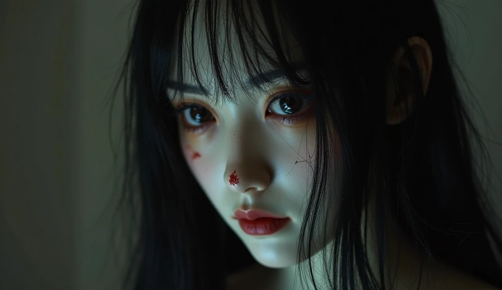 Close-up of a woman with a face, painted with Chinese characters, stunning anime face portrait, Alice X. Zhang, Anime Illustrations, Ian J., detailed Anime Illustrations, anime abstract art, with red eyes, japanese art style, detailed painting 4k, anime cyberpunk art, anime art wallpaper 4k, Anime Art Wallpaper 4k, by Ni Zana