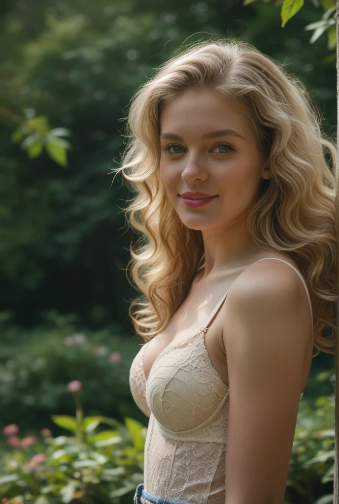 ((high resolution)), ((pale skin)), freckled, , blushing cheeks, wavy hair, smiling, large breasts, sexy Supergirl